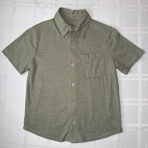 Art Class Casual Olive Button Down Shirt